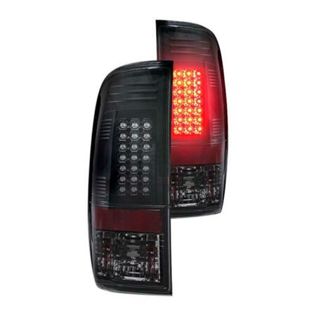 RECON TRUCK ACCESSORIES LED Tail Lights Smoke Lens for 2008-2014 Ford Super Duty REC264176BK